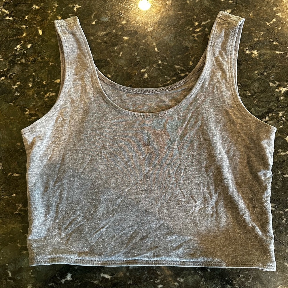 Purusha People OG bra top size Large gray with butterflies